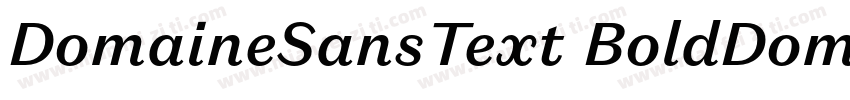 DomaineSansText BoldDomaine Sans T字体转换